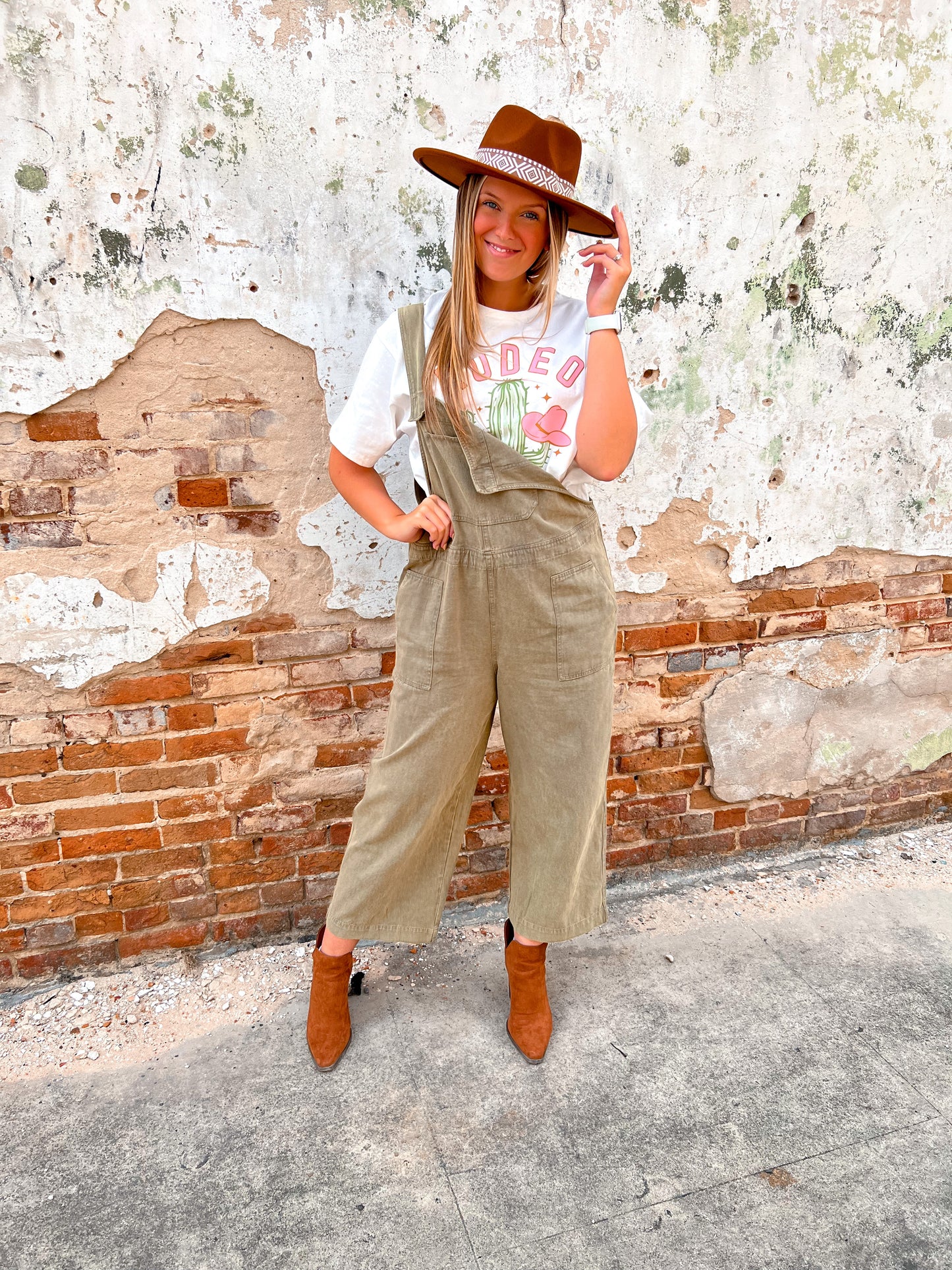 Wide Leg Jumpsuit with Velcro Shoulder Straps-Jumpsuits & Rompers-polagram-BIN A5-The Twisted Chandelier