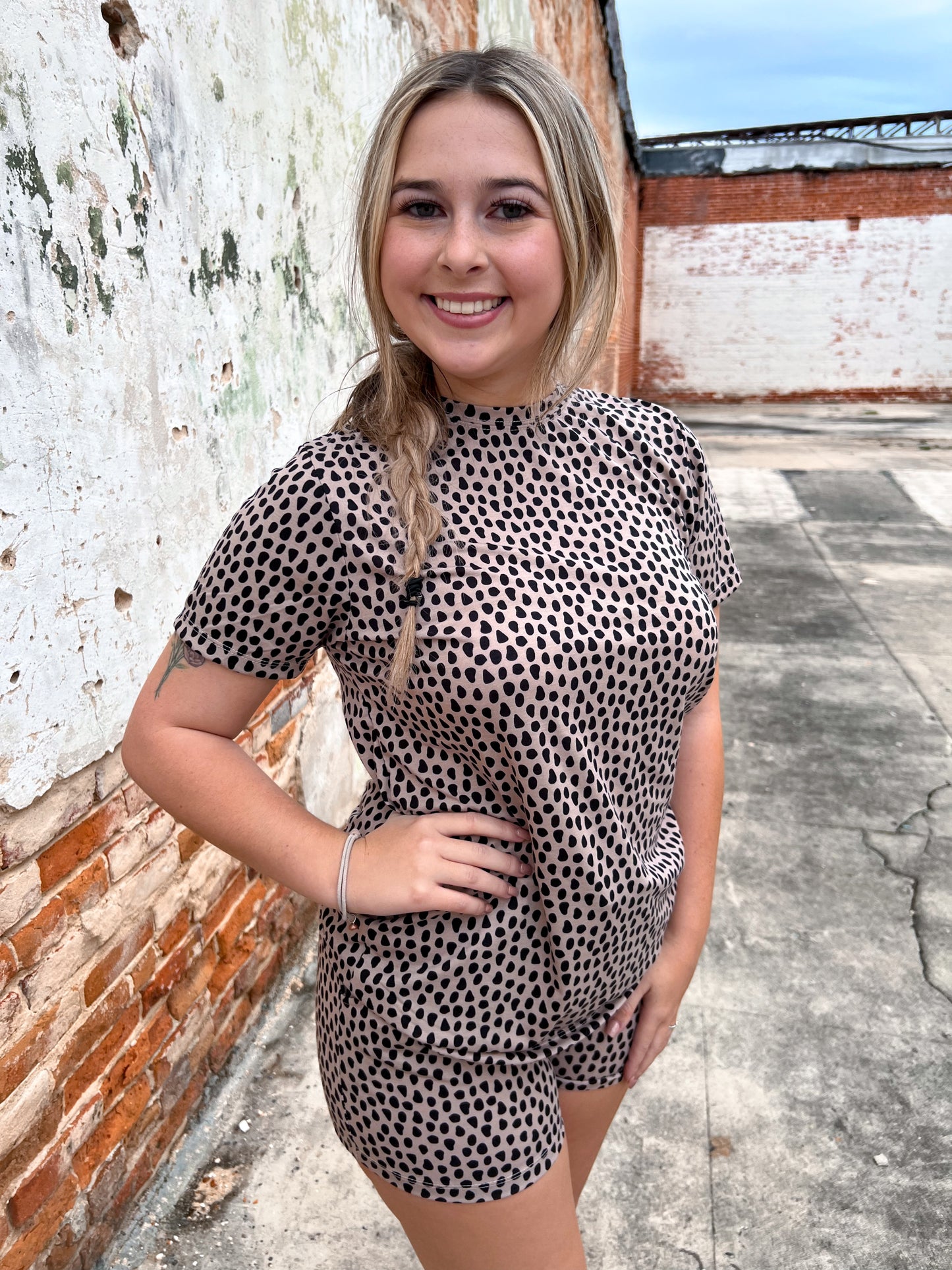 Cheeta Dot Lounge Set-Pajama Set-The Royal Standard-1st md, md 7/30-The Twisted Chandelier