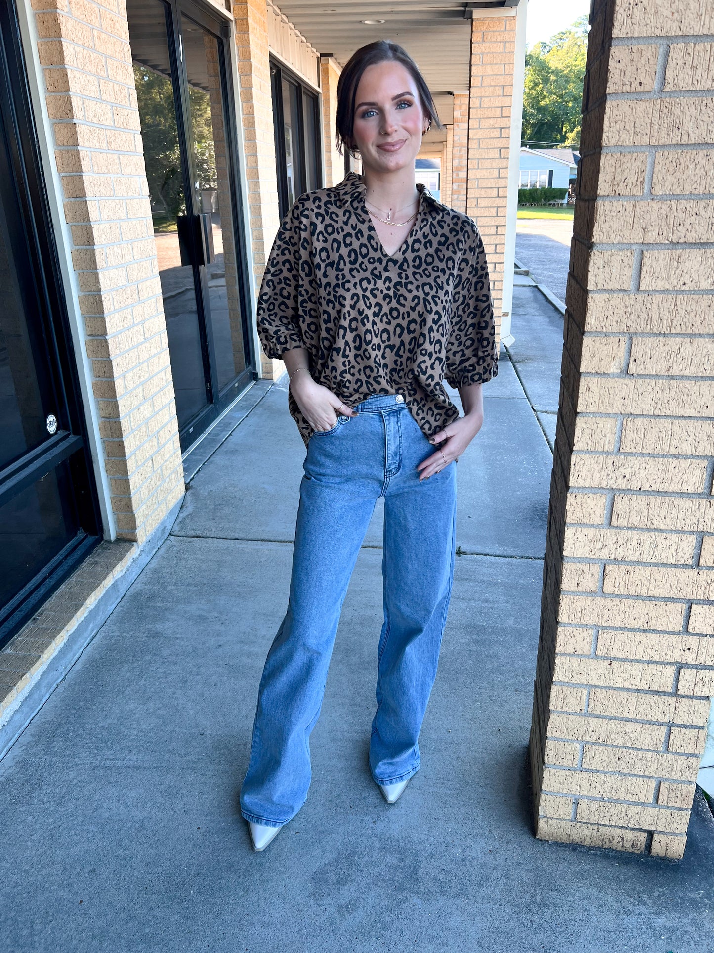 Nyx Drop Shoulder Leopard Top-top-jodifl-08/29/25,Bin B4,FD 08/26/25,G14258-2,OGP 59.99,Tops Collection-The Twisted Chandelier