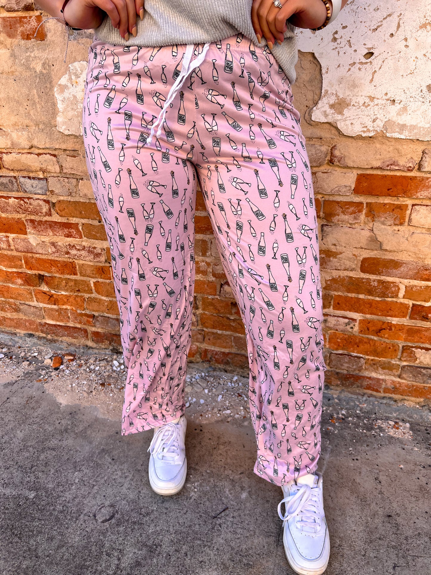 Hello Mello Breakfast in Bead Lounge Pants - Happy Hour-Loungewear-HELLO MELLO-MAR2022-The Twisted Chandelier