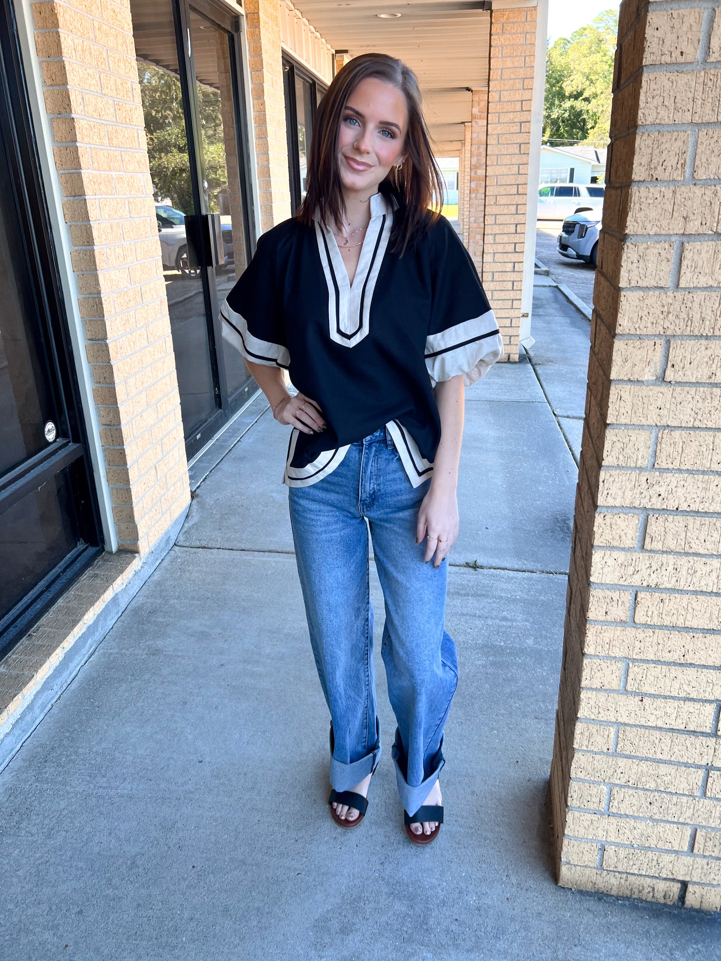 Blair Collared Pullover Top