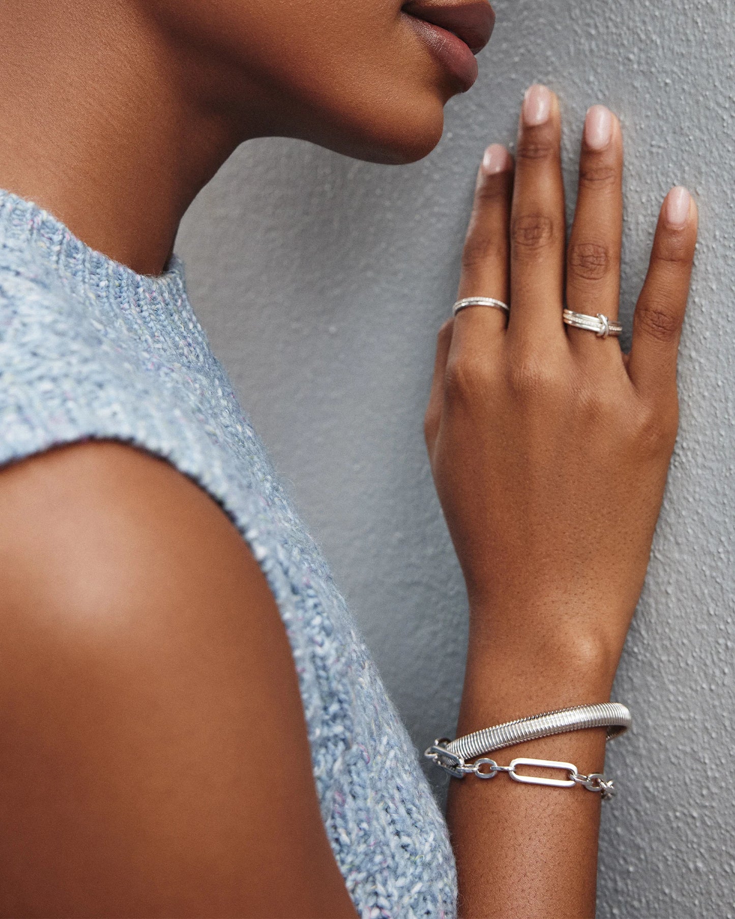 Kendra Scott Heather Link and Chain Bracelet Silver-Bracelets-Kendra Scott-B00083RHD-The Twisted Chandelier