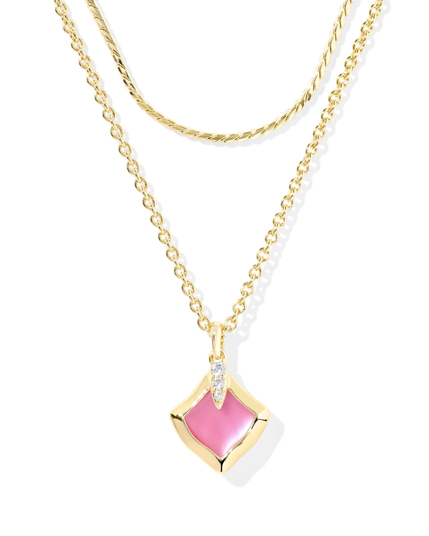 Kendra Scott Joelle Multi Strand Necklace Gold Azalea Illusion