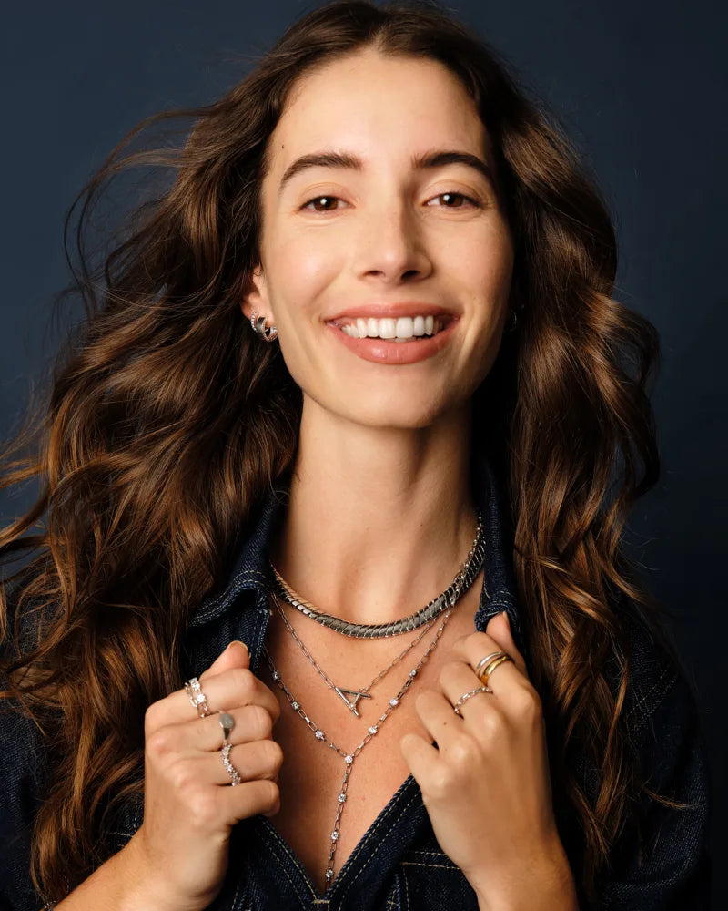 Kendra Scott Lexi Y Necklace Silver White Crystal-Necklaces-Kendra Scott-CR 07/31/24,FD 07/31/24,N00726RHD-The Twisted Chandelier