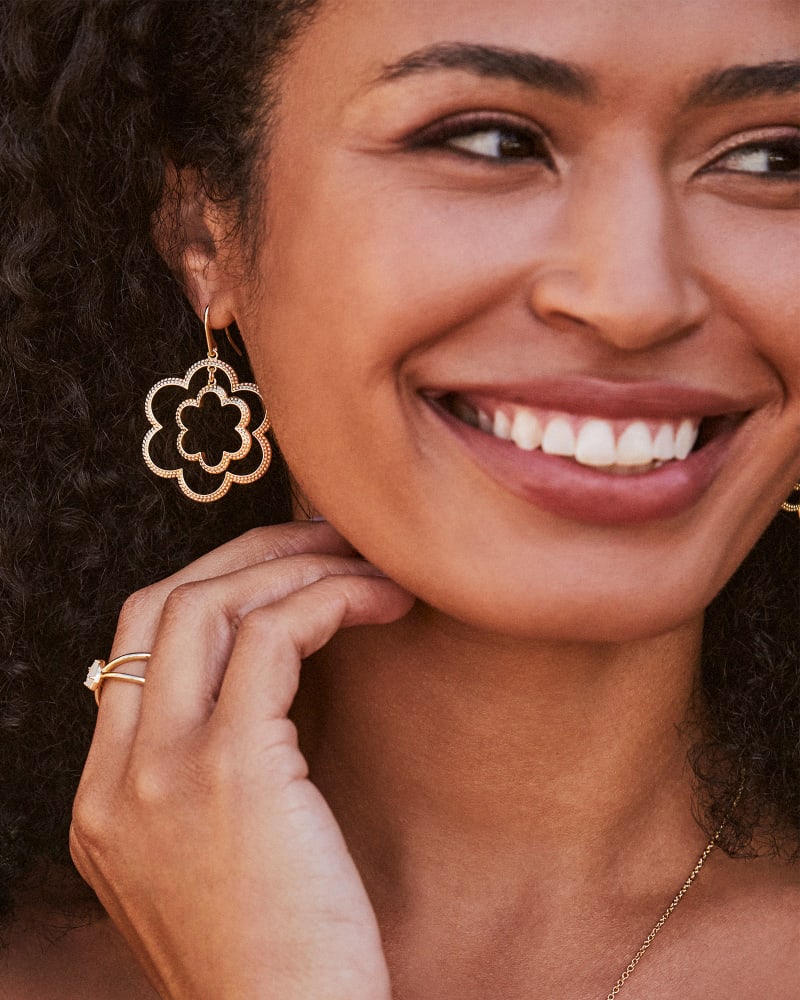 Kendra Scott Susie Open Frame Earrings Gold-Earrings-Kendra Scott-E00063GLD-The Twisted Chandelier