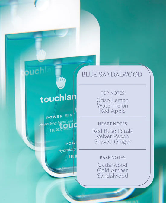 Touchland Power Mist Hand Sanitizer | Blue Sandalwood-Accessories-Touchland-Faire-The Twisted Chandelier