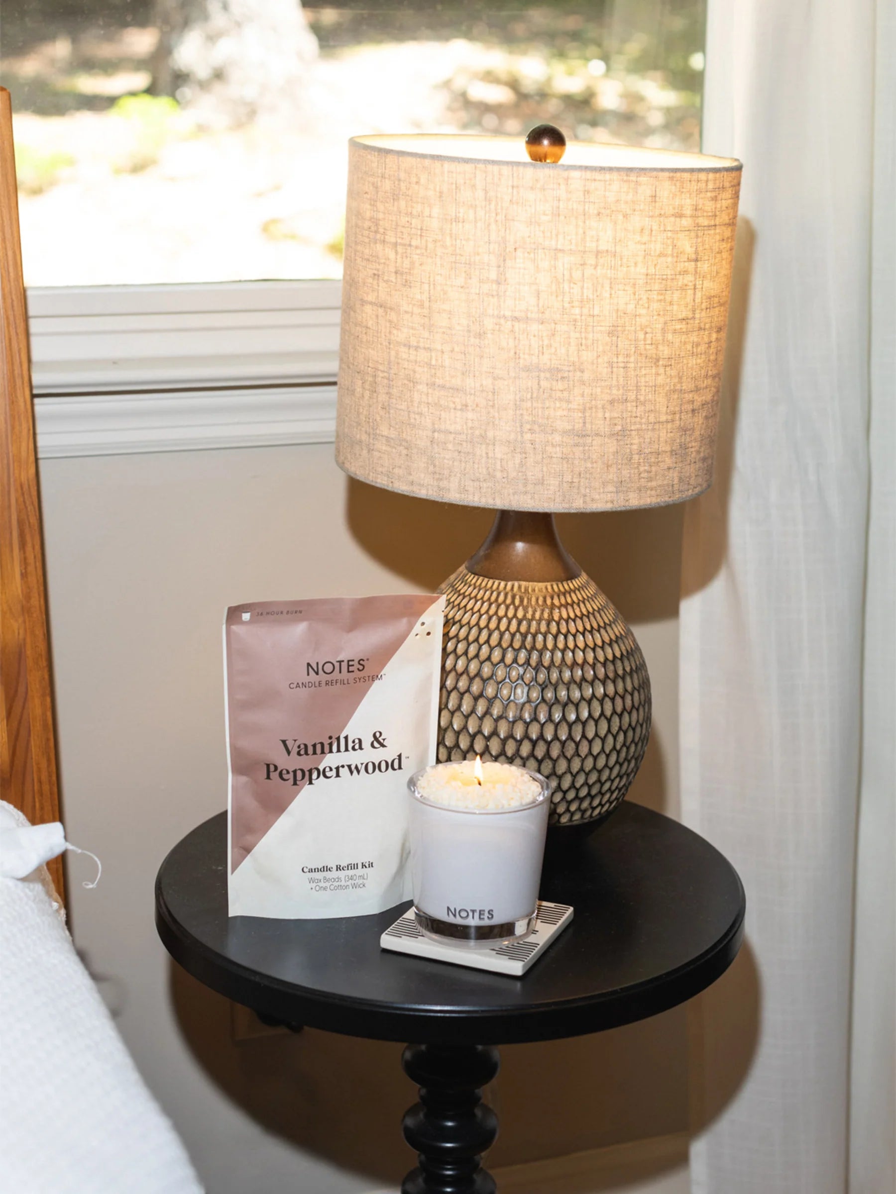 NOTES® Sustainable Candle Refill Kit - Vanilla & Pepperwood-Candles-Notes Candles-The Twisted Chandelier