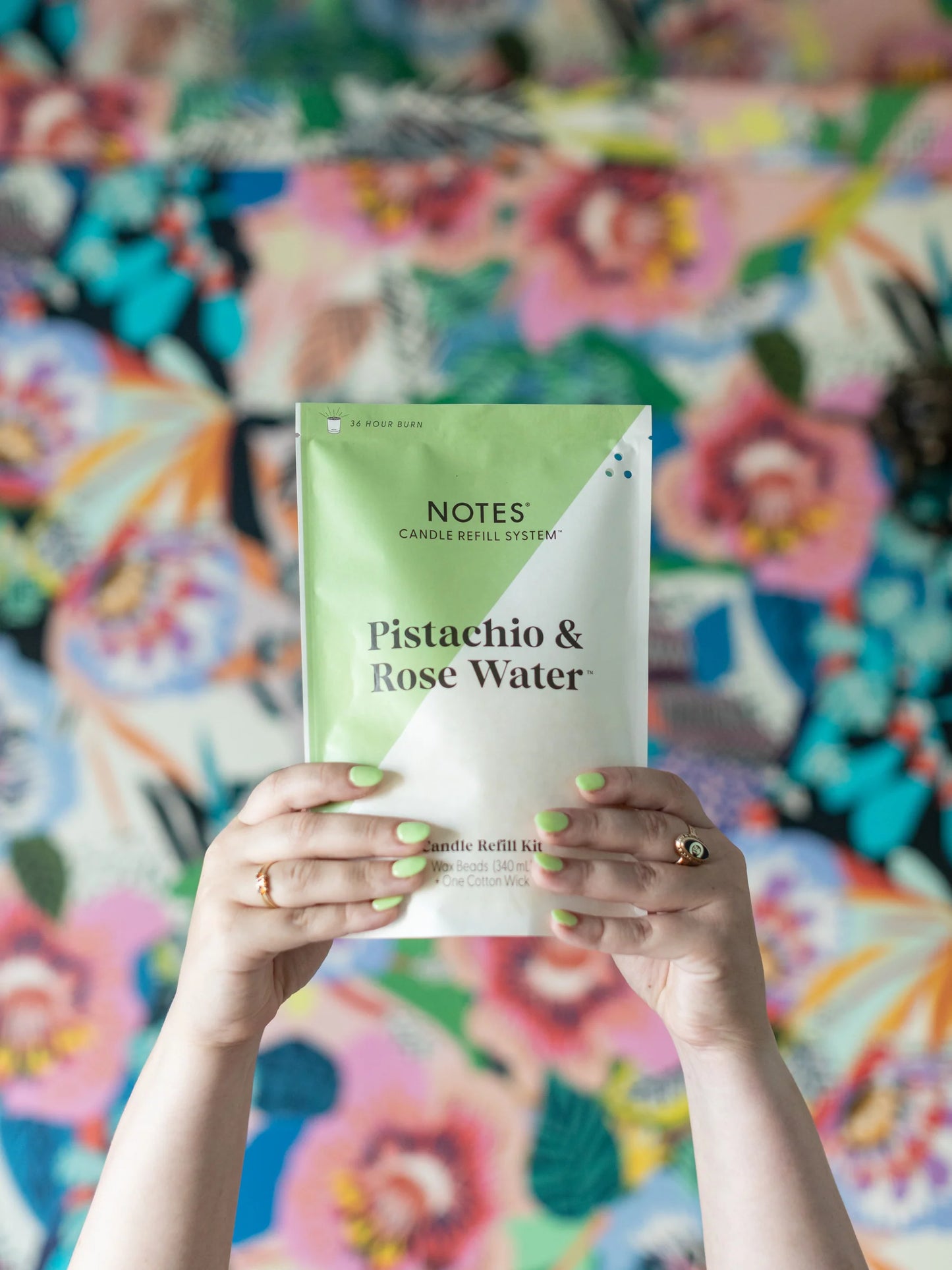 NOTES® Sustainable Candle Refill Kit - Pistachio & Rose Water-Candles-Notes Candles--The Twisted Chandelier