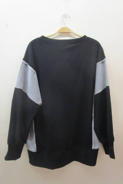 Tate Color Block Oversized Pullover - Plus-Oddi-Tops Collection-The Twisted Chandelier