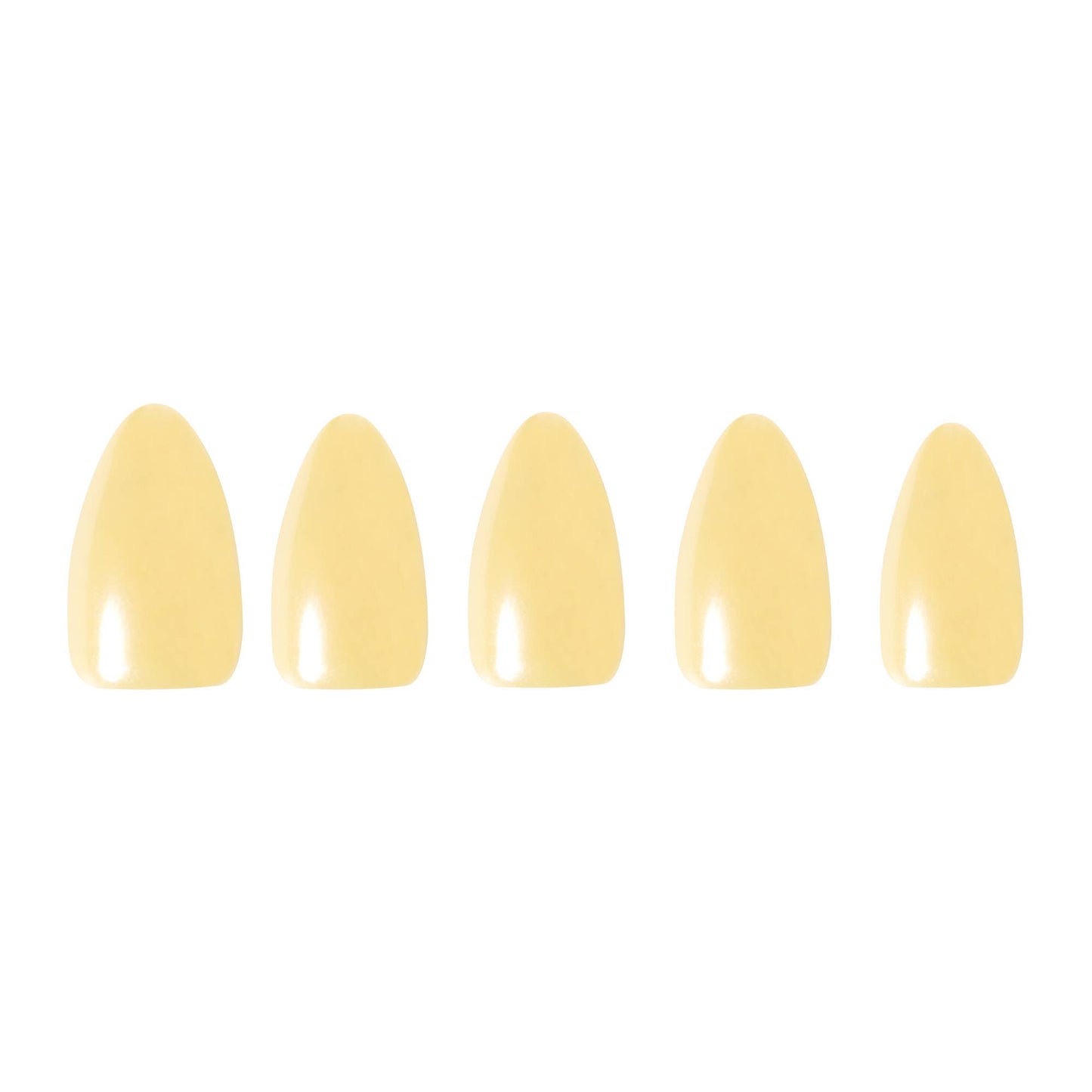 Yellow Pop Press-On Nails| Solid Pastel Yellow| Glaze finish-Glamnetic-The Twisted Chandelier