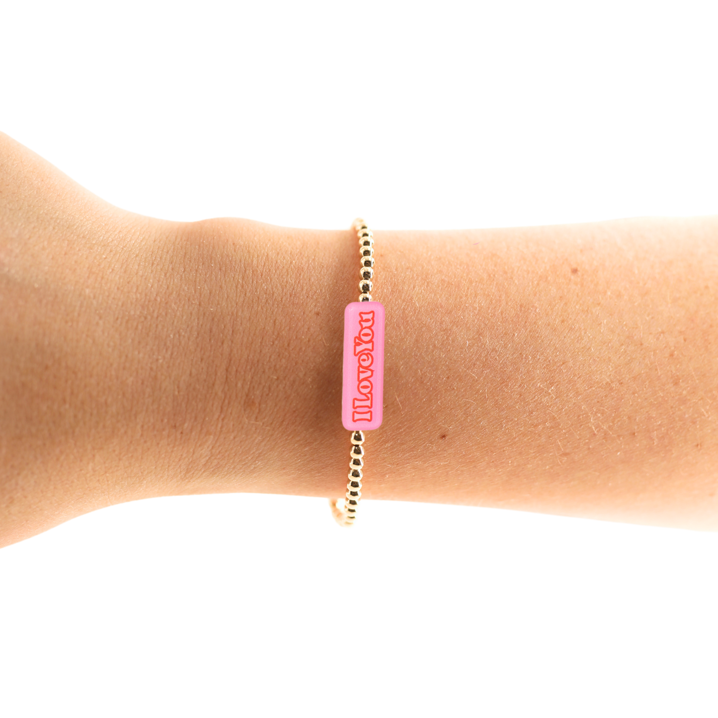I Love You BB Bead Bracelet-Beaded Blondes-The Twisted Chandelier