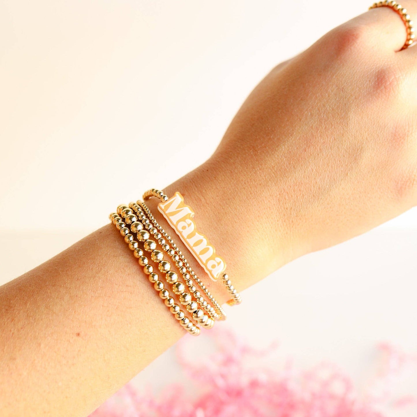 Mama BB Bead Bracelet-Beaded Blondes-The Twisted Chandelier