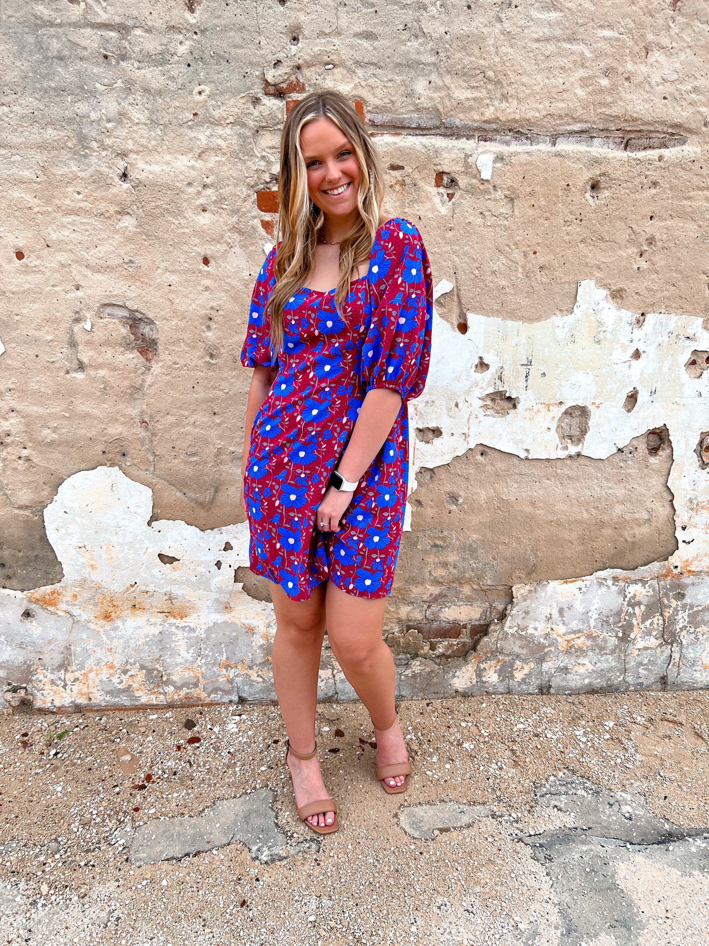 Haven Square Neck Front Smocked Bubble Dress-Kori America-1st md, 8/09/23 md, B7989-The Twisted Chandelier