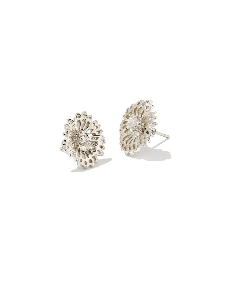 Kendra Scott Brielle Stud Earrings Silver-Earrings-Kendra Scott-E00052RHD-The Twisted Chandelier