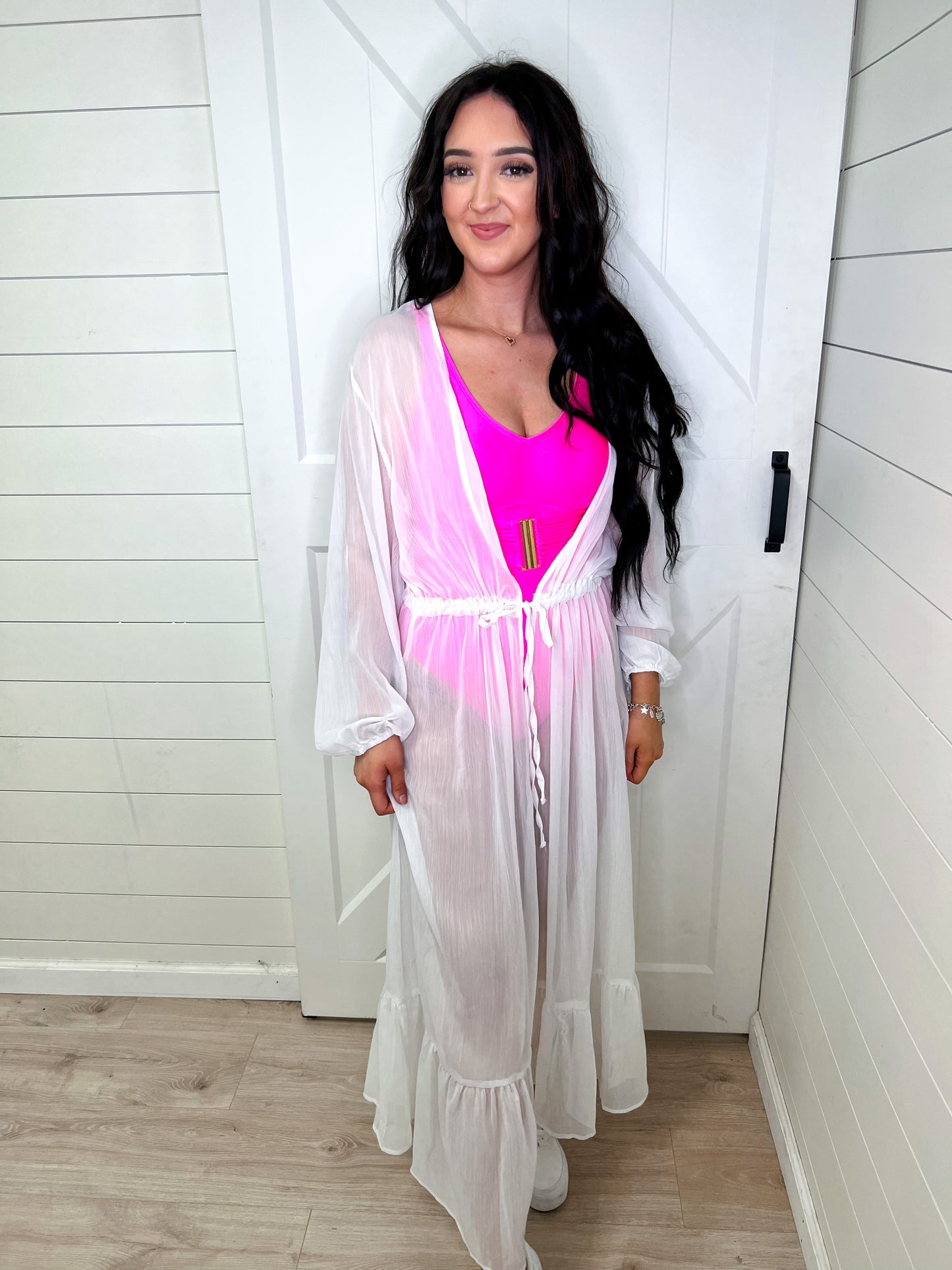 Harlow Tie Waist Kimono Swimsuit Cover Up-Shirts & Tops-Youmi-bin T6, YM2541189Kimono-The Twisted Chandelier