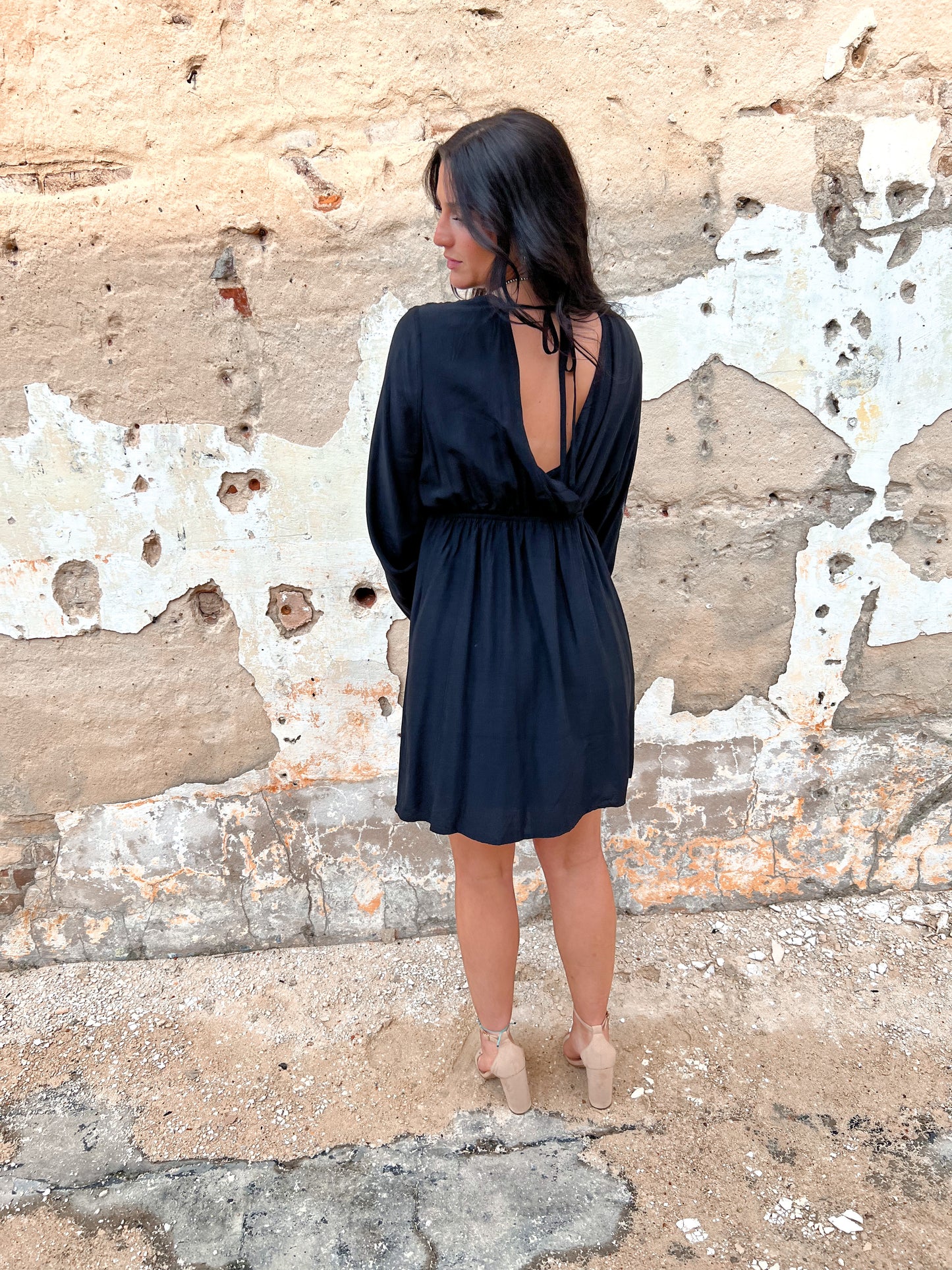 Ashley V Neck A Line Soft Woven Dress-Dress-The Twisted Chandelier-1st md, 8/09/23 md, ED5131-The Twisted Chandelier