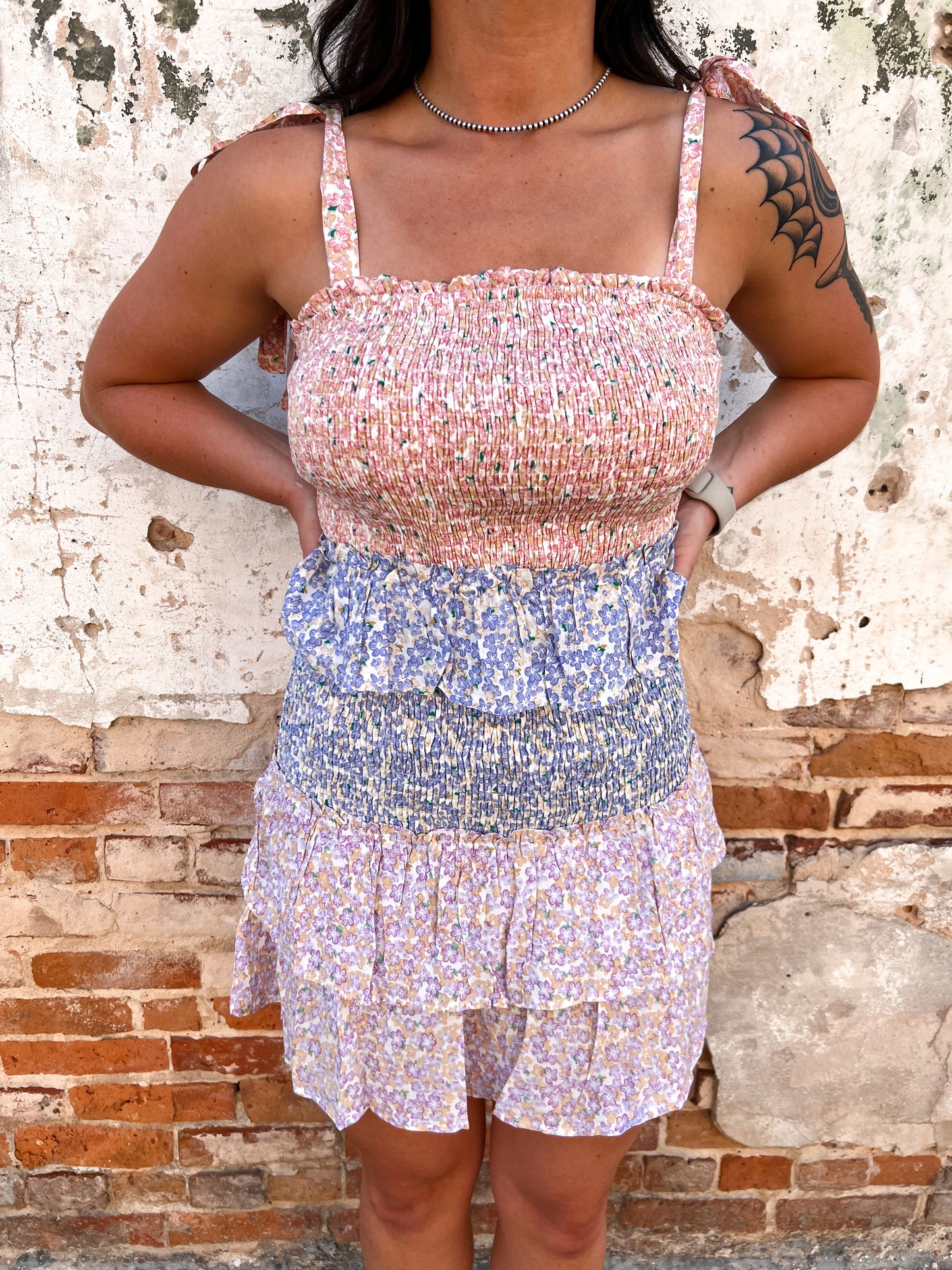 Bayleigh Smocked Bodice with Skirt-Dresses-&merci-09/23/23 md, 1st md, 2nd md, 3rd md, 6/20/2023, 8/09/23 md-The Twisted Chandelier