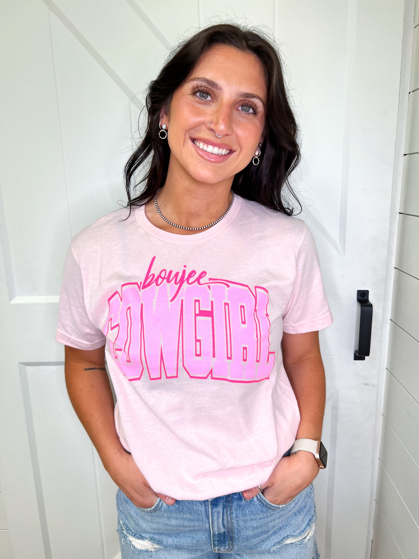 Boujee Cowgirl Graphic Tee-Graphic T-Shirt-The Twisted Chandelier--The Twisted Chandelier
