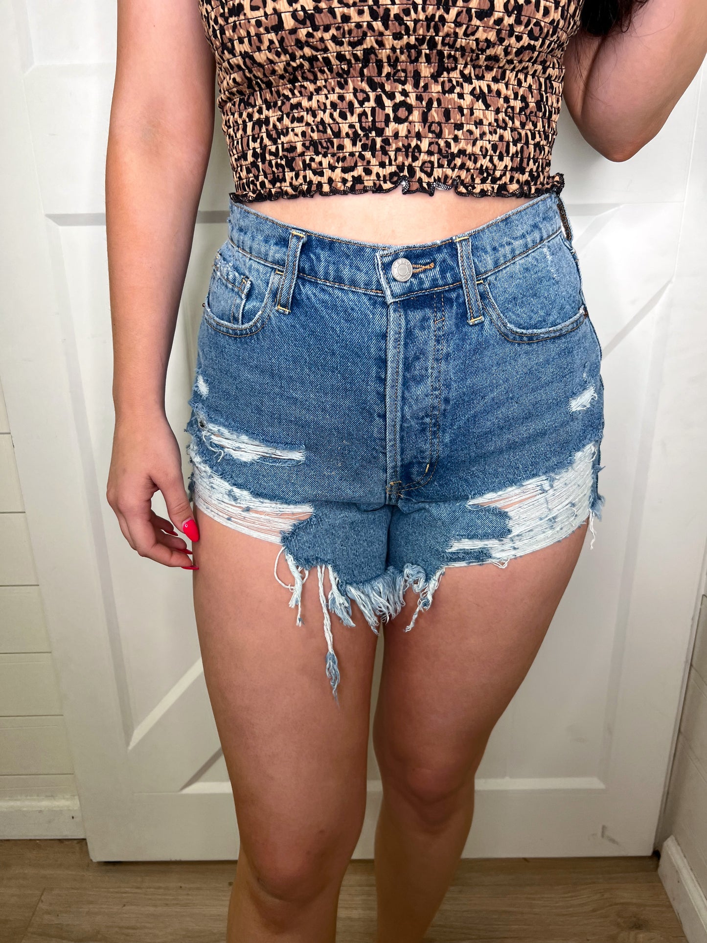 Lesley Loose Fit Super High Rise V-Shape Shorts-Shorts-Cello-09/06/23, 1st md, 2nd md, 8/09/23 md, shorts-The Twisted Chandelier