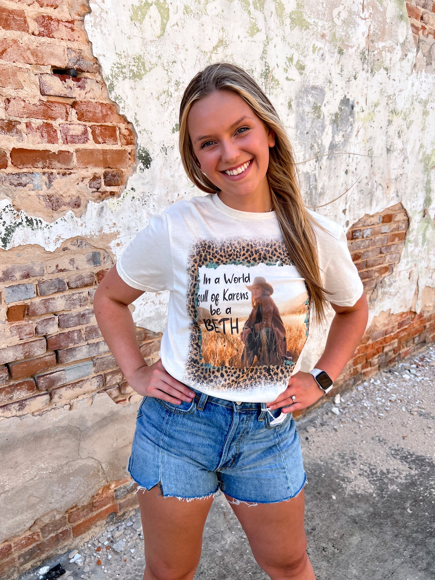 In a World Full of Karens Be a Beth Graphic TShirt-Shirts & Tops-J Coons-09/06/23, 1st md-The Twisted Chandelier