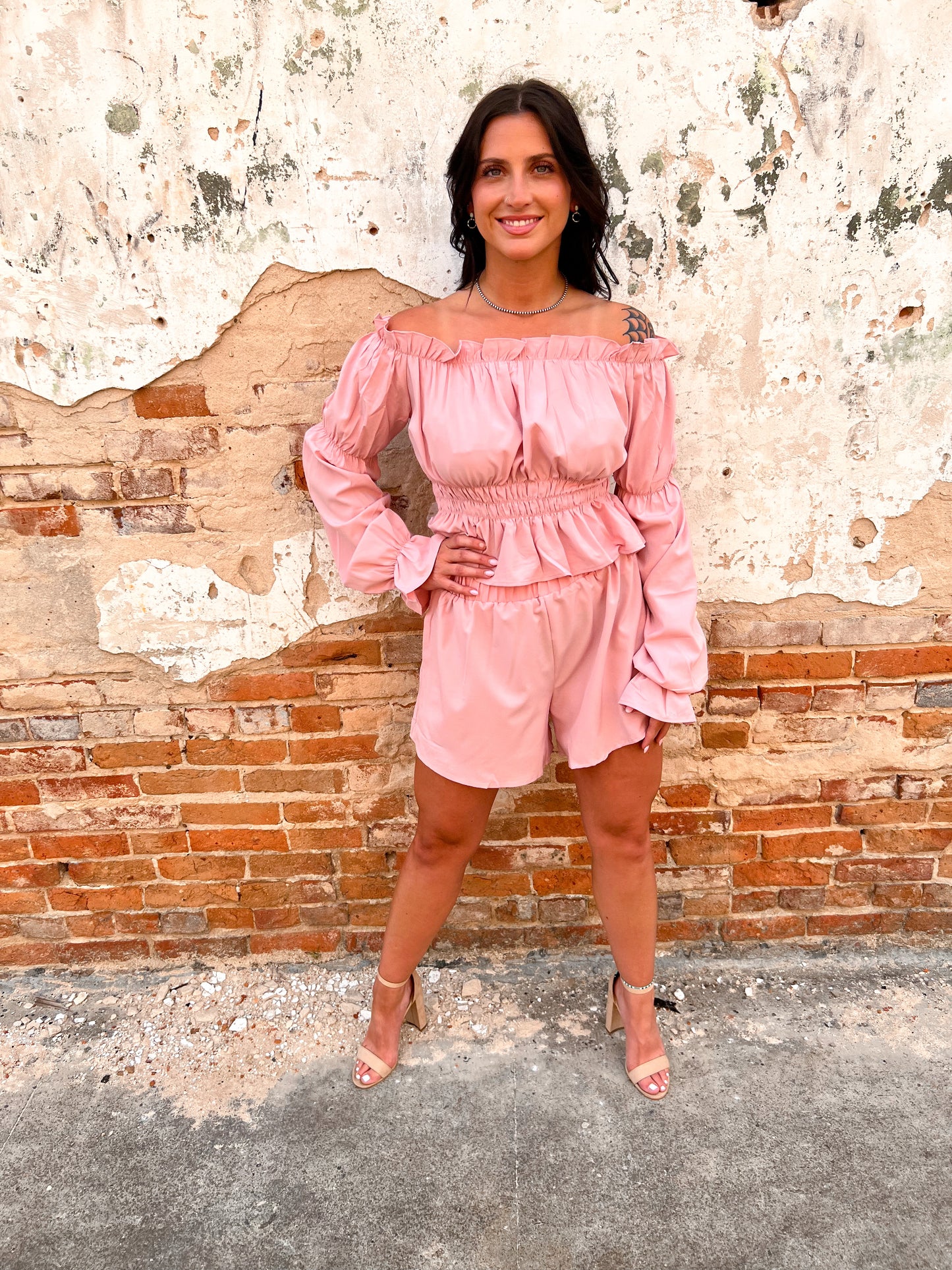 Imani Off Shoulder Shirring Hemming Top-mazik-BIN A4-The Twisted Chandelier