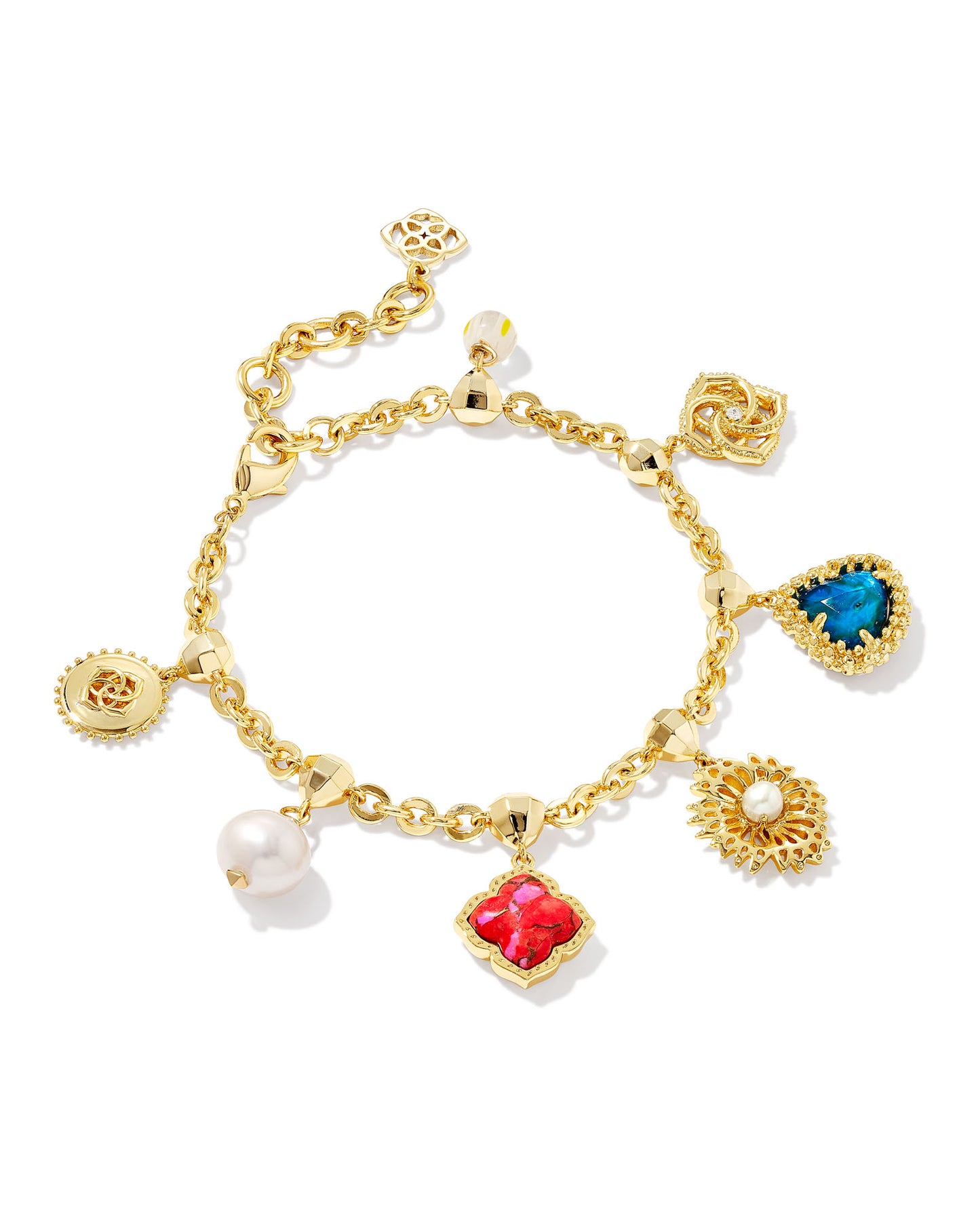 Kendra Scott Brielle Charm Bracelet Multi Mix-Bracelets-Kendra Scott-B00032GLD-The Twisted Chandelier
