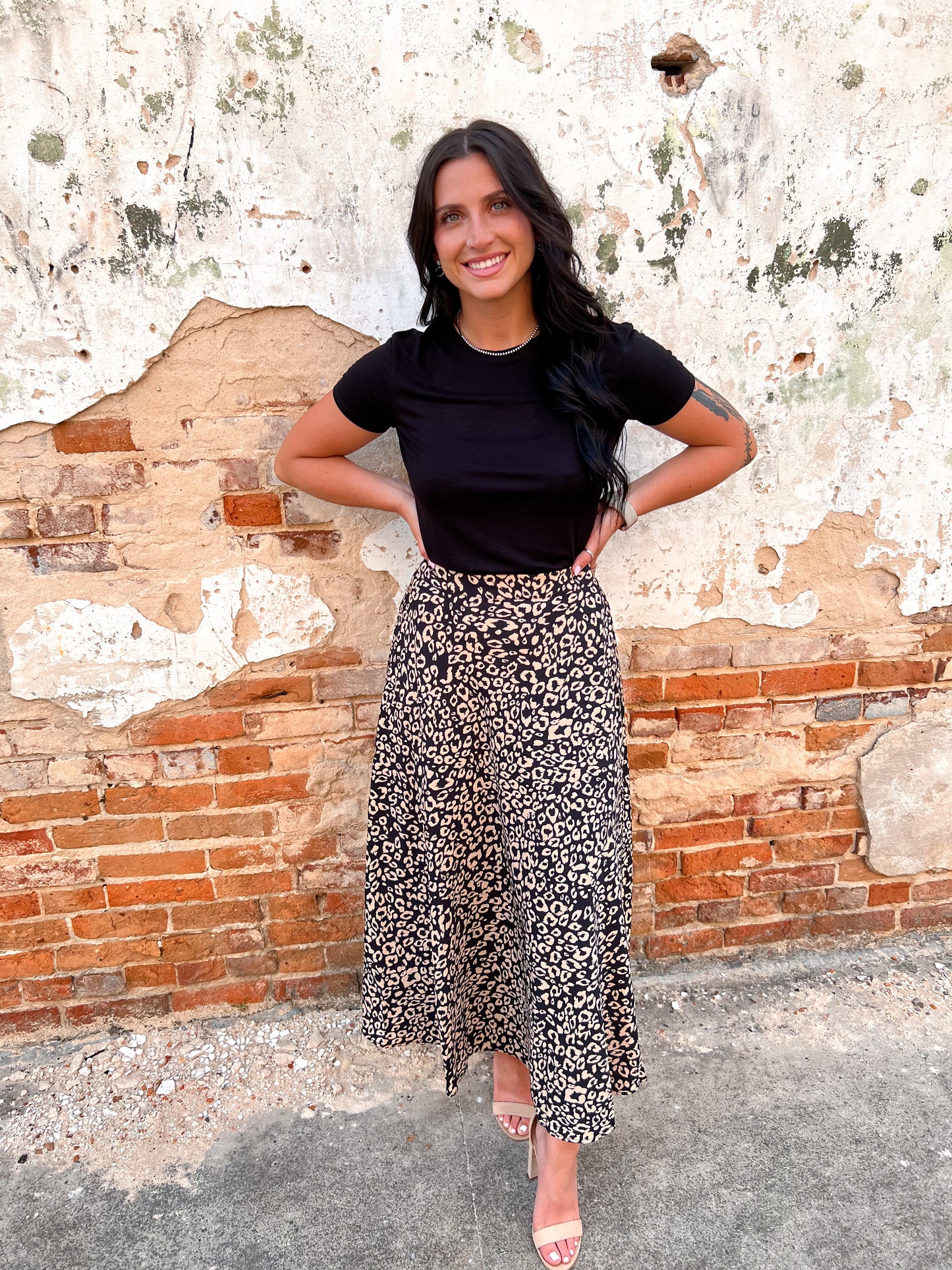 Ollie Leopard Print Circle Skirt-Skirt-jodifl-7/31/23, FAVES, H20470-1-The Twisted Chandelier