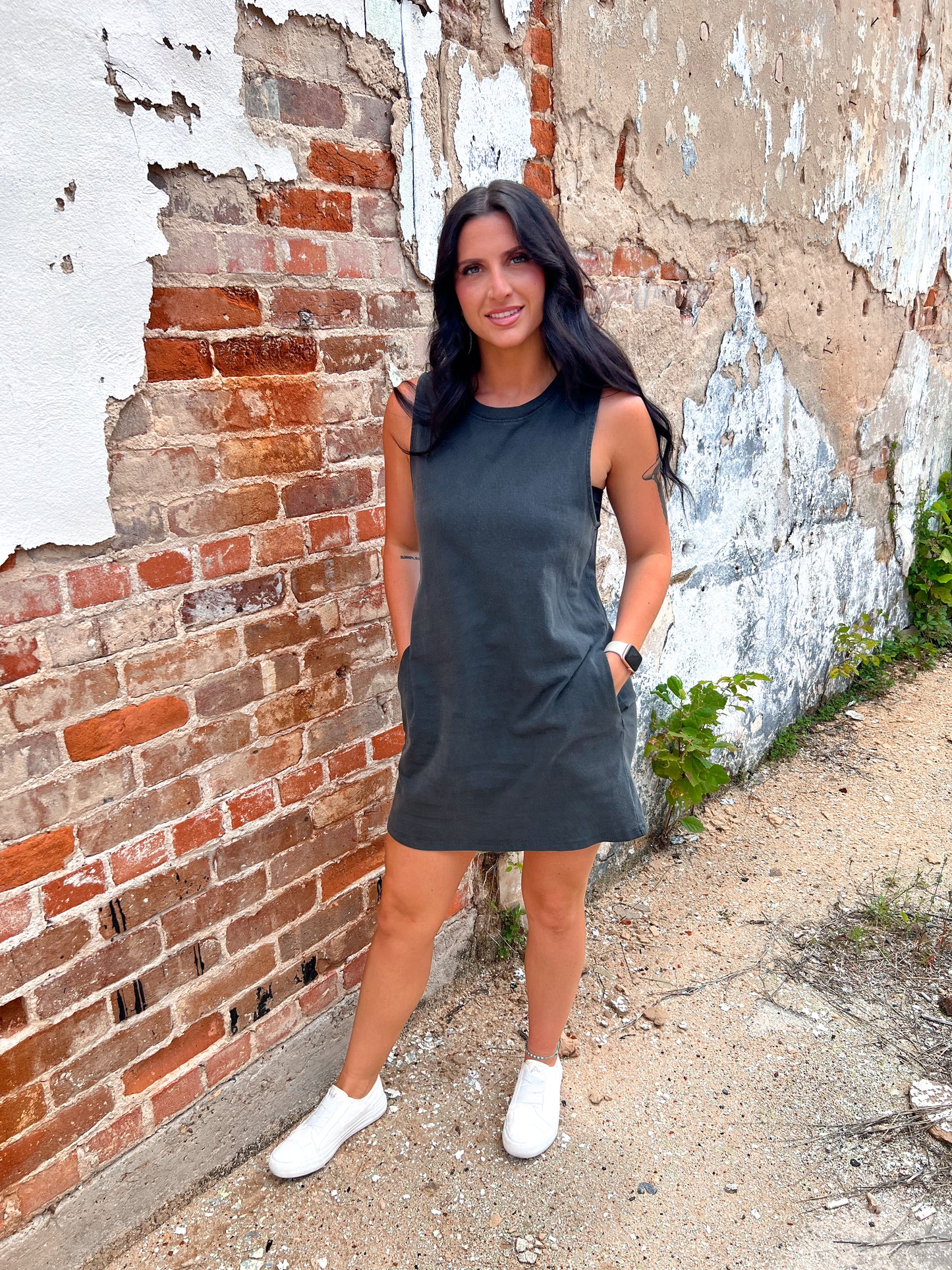 Bailee Sleeveless Mini Dress - Black-Midi-hyfve--The Twisted Chandelier