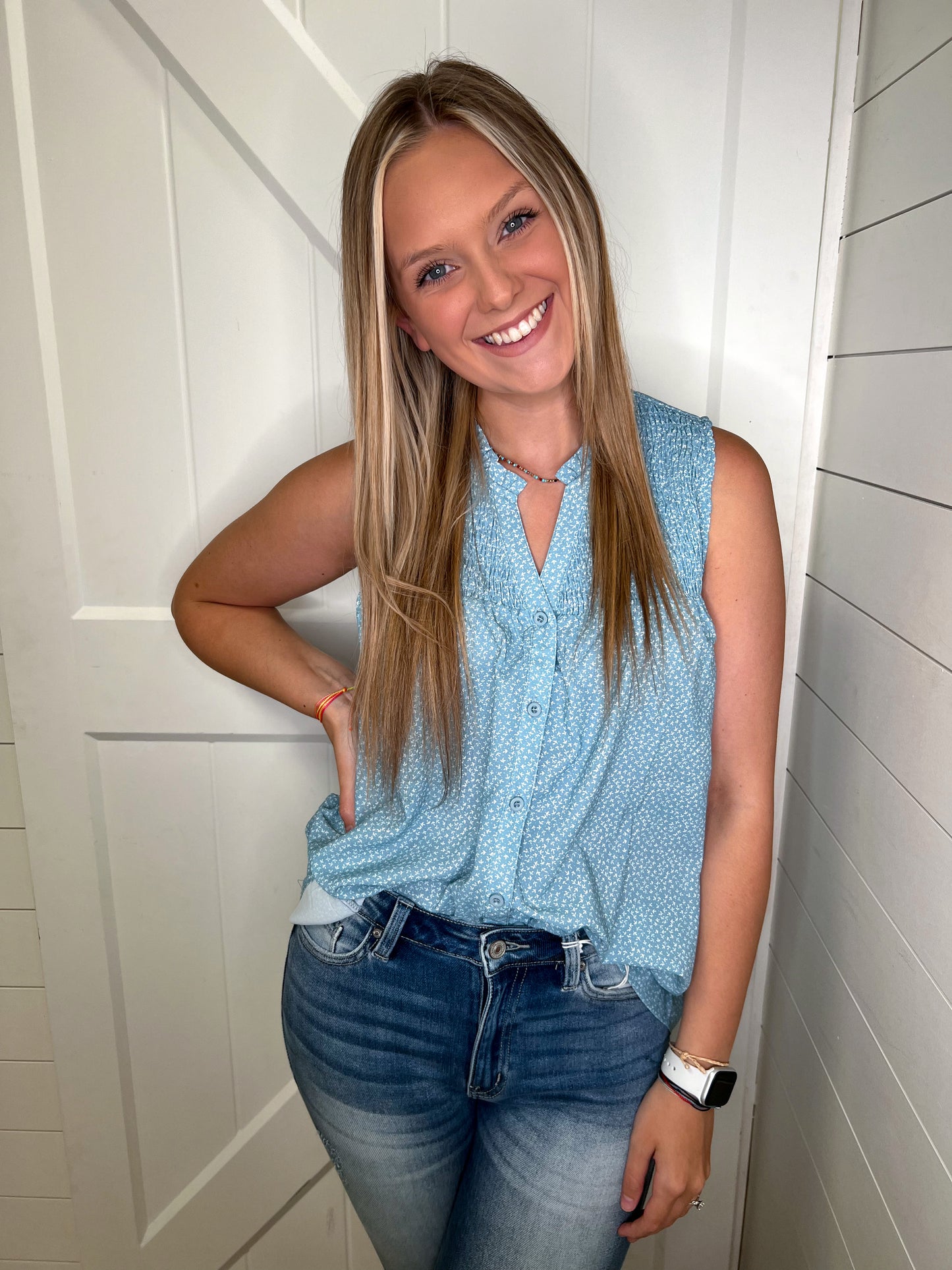 Jillian Ruffled Floral Top-BLOUSE TOP-Heyson-6/20/23, G9856-The Twisted Chandelier