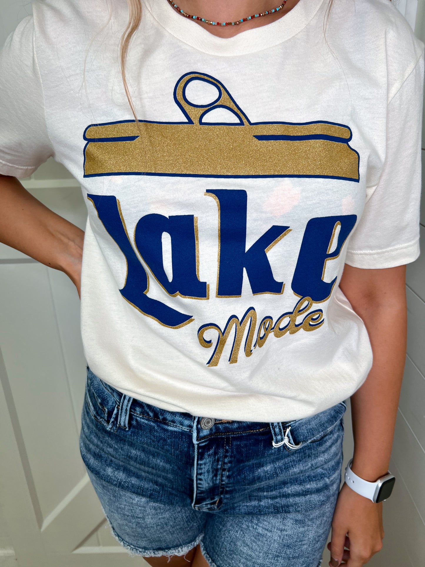 Lake Mode Graphic Tee - Cream-Apparel & Accessories-Kissed Apparel-4/12/22, 5343P2-3001-SCR, APRIL2022, bin t6-The Twisted Chandelier