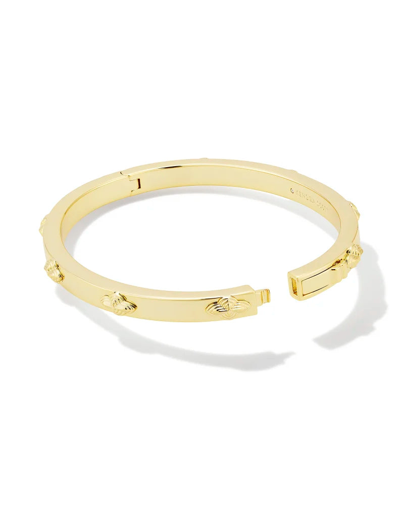 Kendra Scott Abbie Metal Bangle Bracelet Gold S/M-Bracelets-Kendra Scott-B00079GLD, Max Retail-The Twisted Chandelier