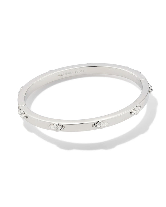 Kendra Scott Abbie Metal Bangle Bracelet Silver S/M-Bracelets-Kendra Scott-B00079RHD, Max Retail-The Twisted Chandelier