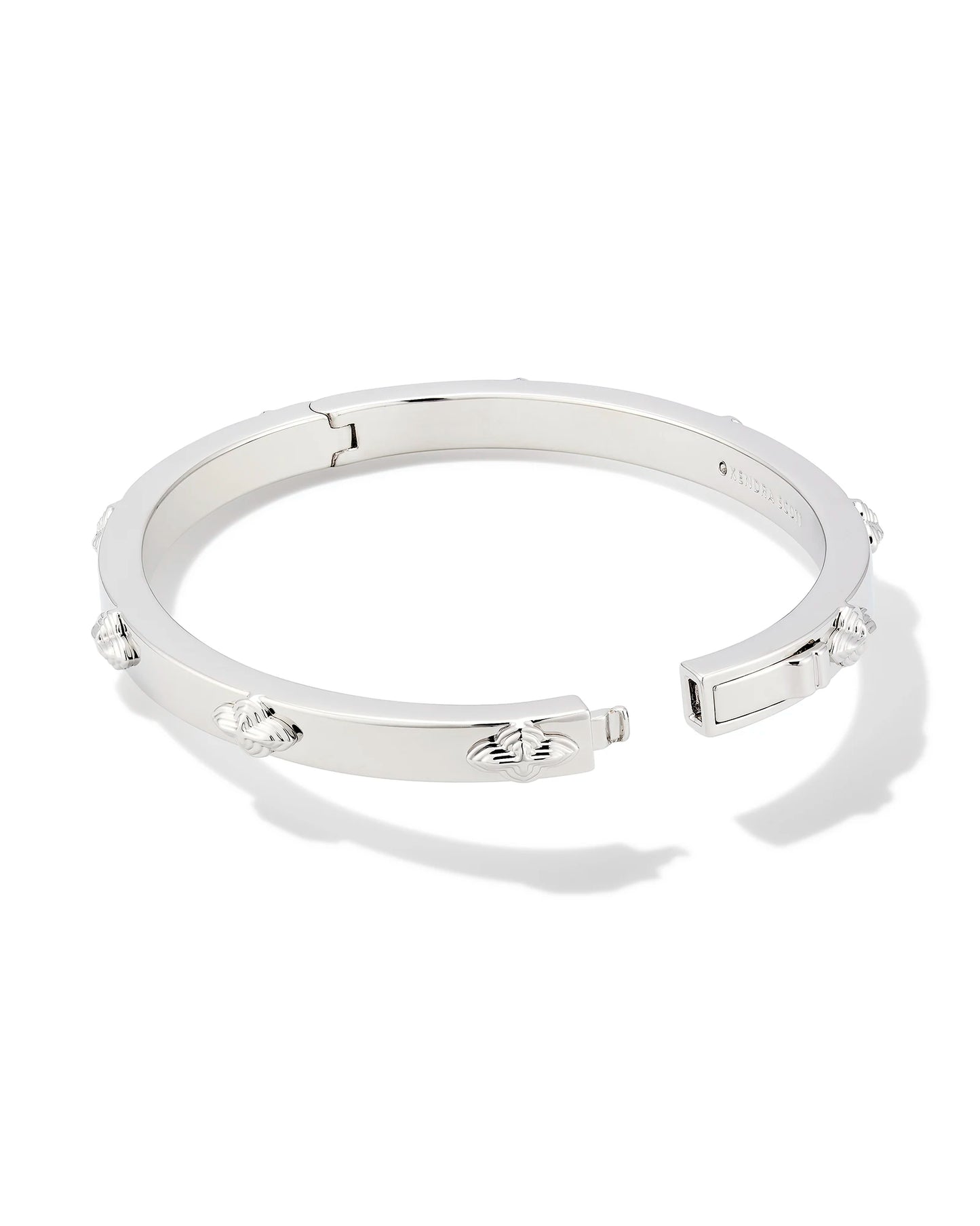 Kendra Scott Abbie Metal Bangle Bracelet Silver M/L-Bracelets-Kendra Scott-B00079RHD, Max Retail-The Twisted Chandelier