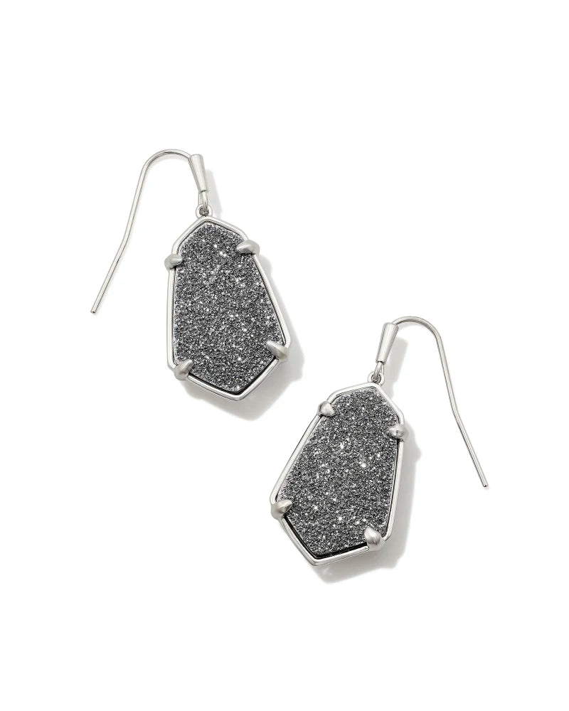 Kendra scott sales black drusy earrings