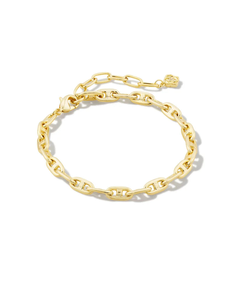 Kendra Scott Bailey Chain Bracelet Gold Rainbow Mix – The Twisted Chandelier