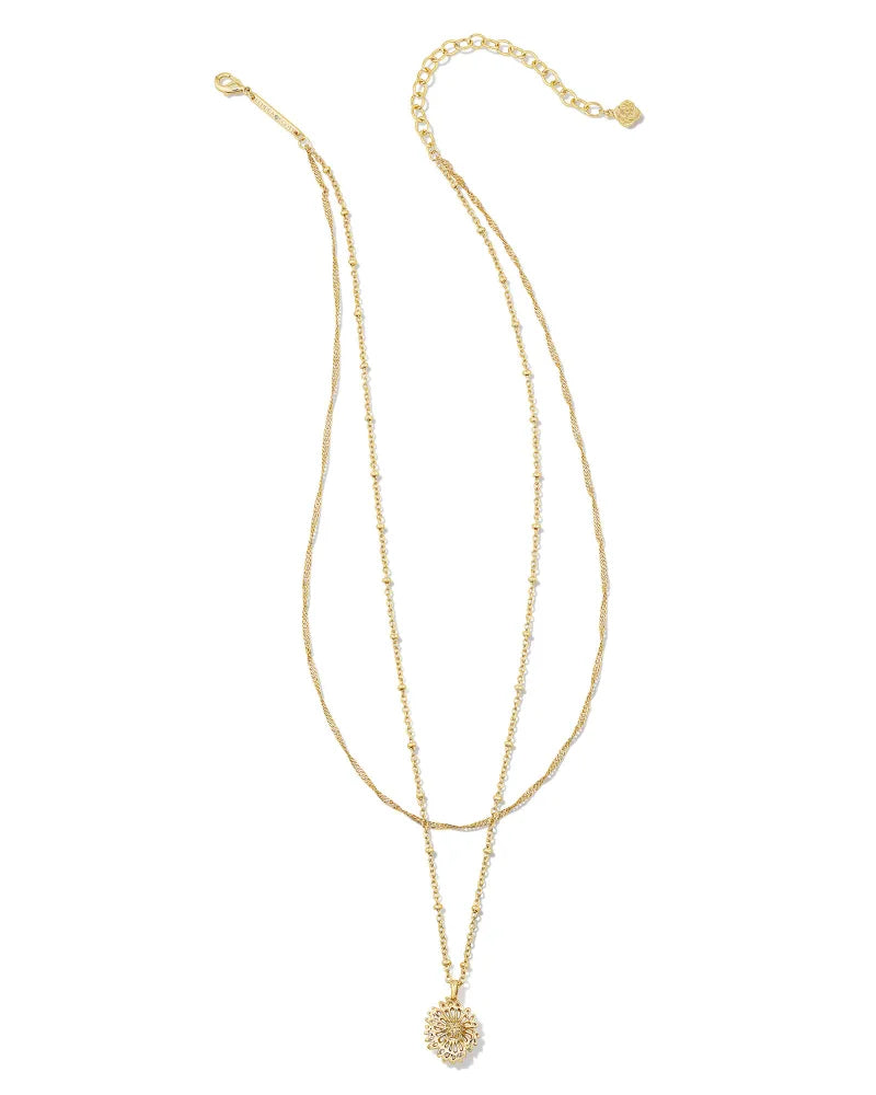 Kendra Scott Brielle Multi Strand Necklace Gold-Necklaces-Kendra Scott-N00141GLD-The Twisted Chandelier