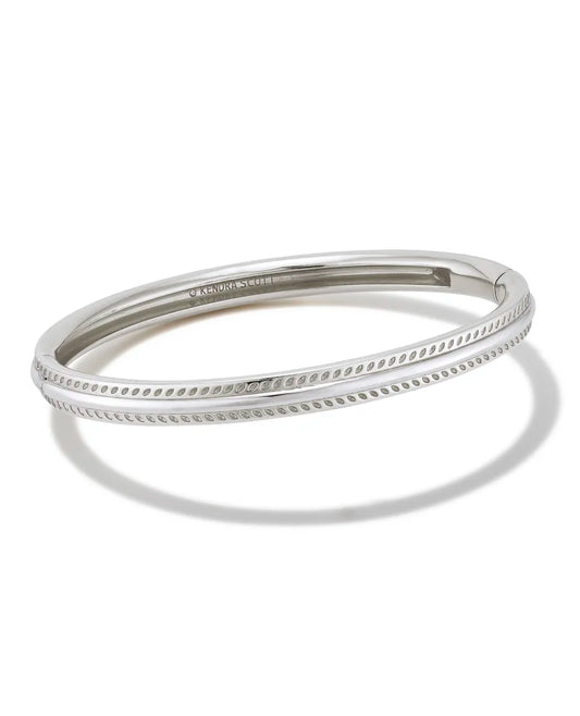Kendra Scott Merritt Bangle Bracelet Rhodium S/M-Bracelets-Kendra Scott-B00028MIX-The Twisted Chandelier