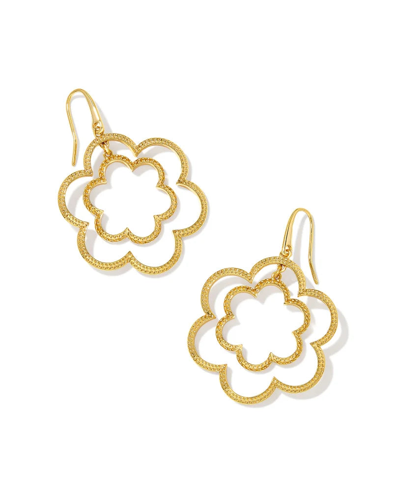 Kendra Scott Susie Open Frame Earrings Gold-Earrings-Kendra Scott-E00063GLD-The Twisted Chandelier