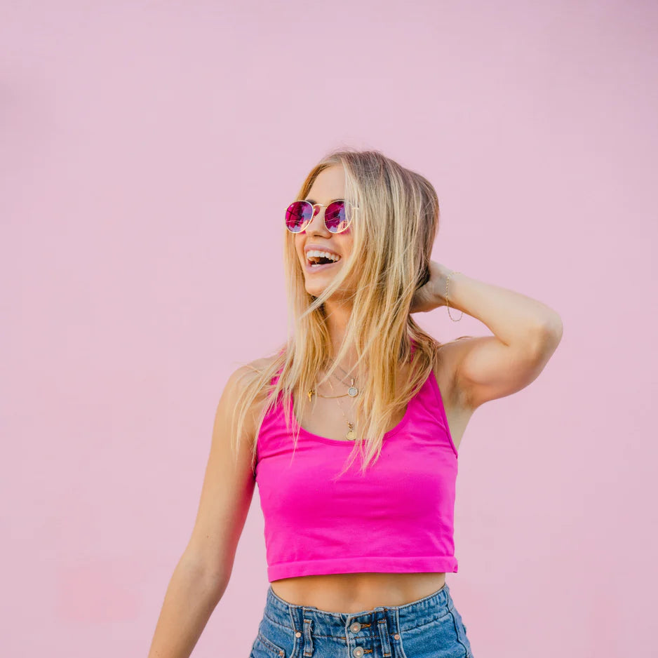 RainbowOPTX Sunglasses Round - Magenta-Accessories-Rainbow Optx-Faire-The Twisted Chandelier