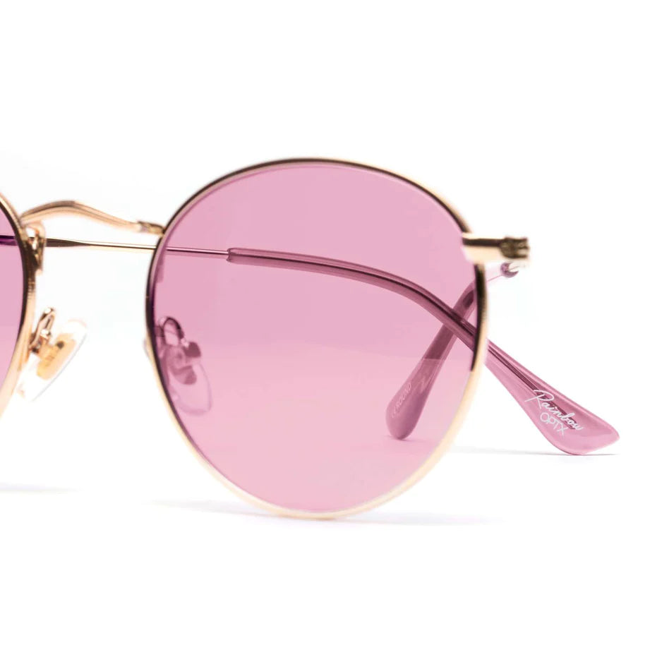 RainbowOPTX Sunglasses Round - Rose-Accessories-Rainbow Optx-Faire-The Twisted Chandelier