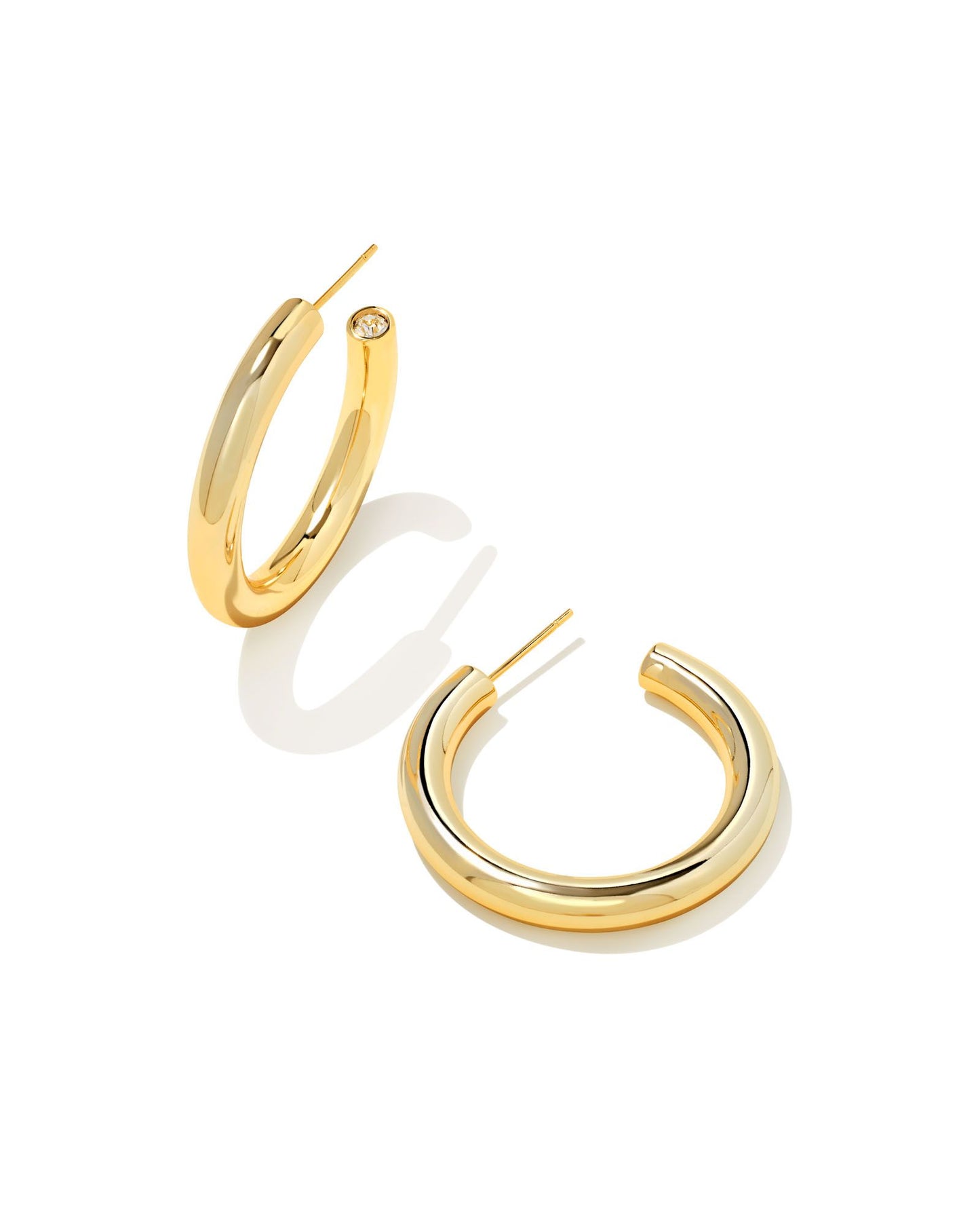 Kendra Scott Colette Hoop Earrings Gold Metal-Earrings-Kendra Scott-E1455RHD-The Twisted Chandelier