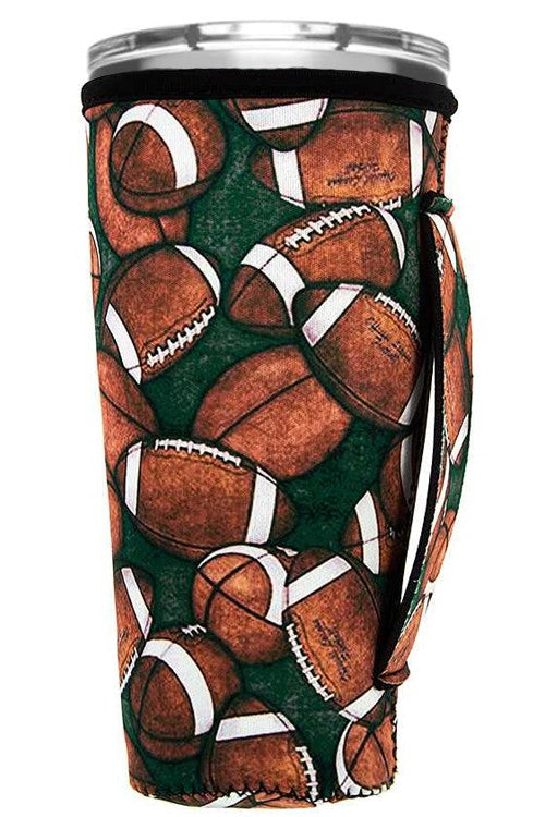 Football 30 oz. Tumbler Drink Sleeve-Drink Sleeves-Blandice-05/19/24, 1st md, SD0117-SD0120-SD2029-The Twisted Chandelier