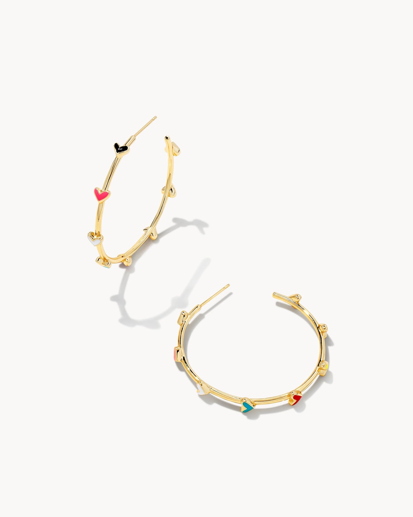 Kendra Scott Haven Hoop Earrings Gold Multi Mix-Earrings-Kendra Scott-E1818GLD-The Twisted Chandelier