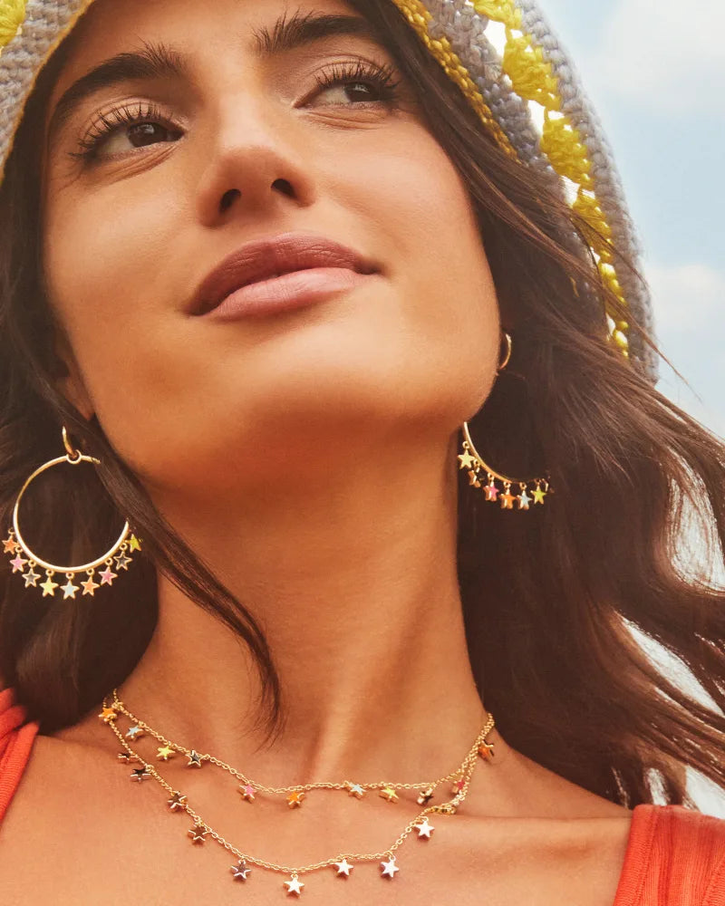 Kendra Scott Sloane Star Strand Necklace Mixed Metal-Necklaces-Kendra Scott-N1832MIX-The Twisted Chandelier