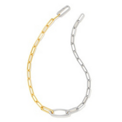 Kendra Scott Adeline Chain Necklace Mixed Metal-Necklaces-Kendra Scott-N1763MIX-The Twisted Chandelier
