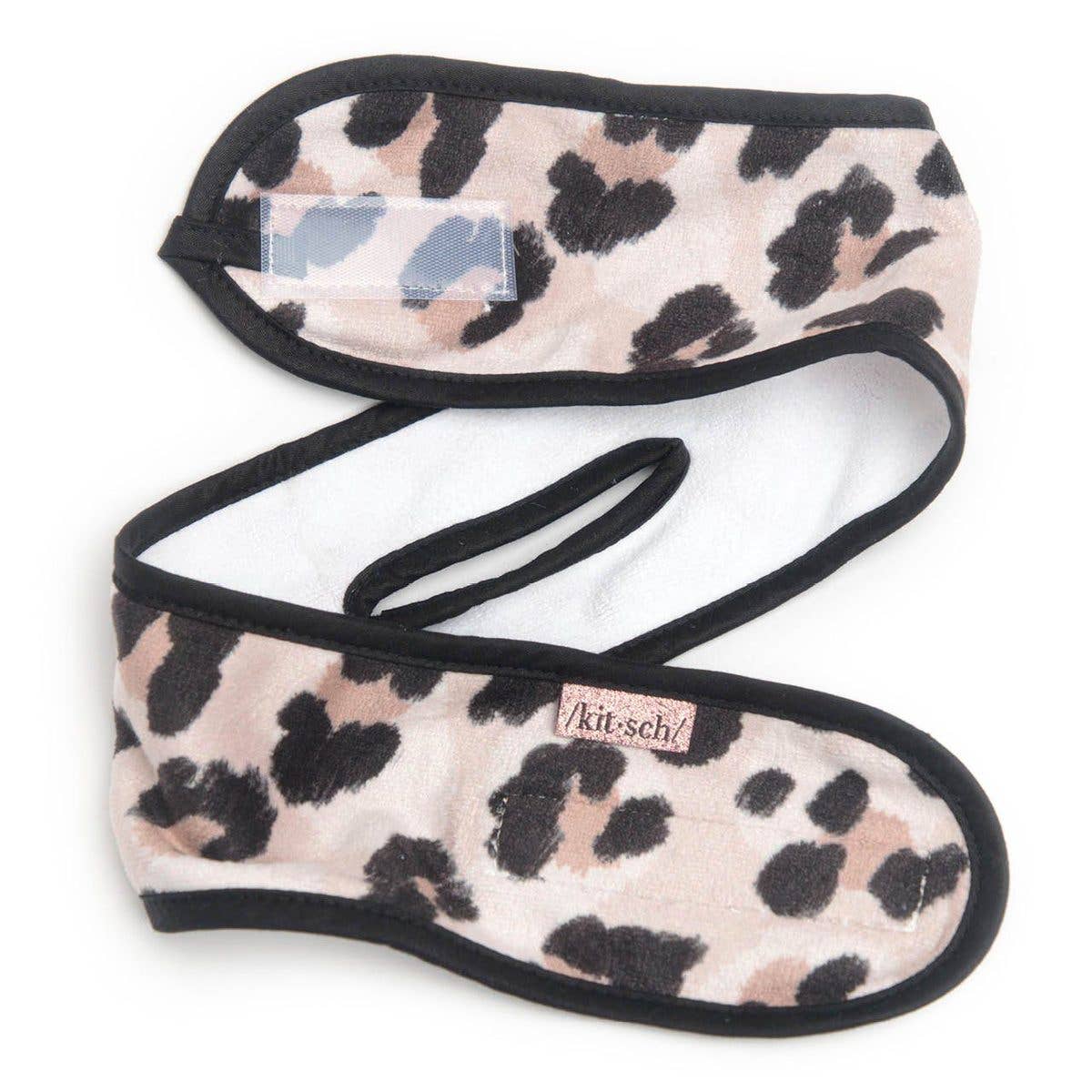 Kitsch Microfiber Spa Headband - Leopard-Accessories-KITSCH-Faire-The Twisted Chandelier