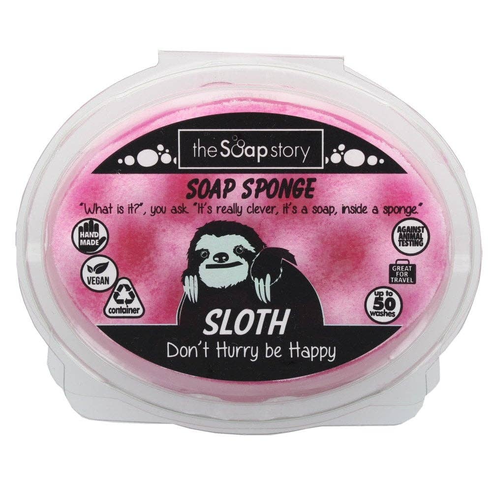 Sloth Soap Sponge 150g-Bath & Beauty-The Soap Story-Faire, JAN2022-The Twisted Chandelier