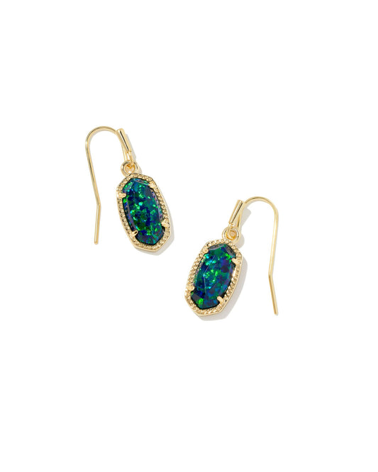 Kendra Scott Lee Drop Earrings Gold Night Opal-Earrings-Kendra Scott-E1099GLD, Max Retail-The Twisted Chandelier