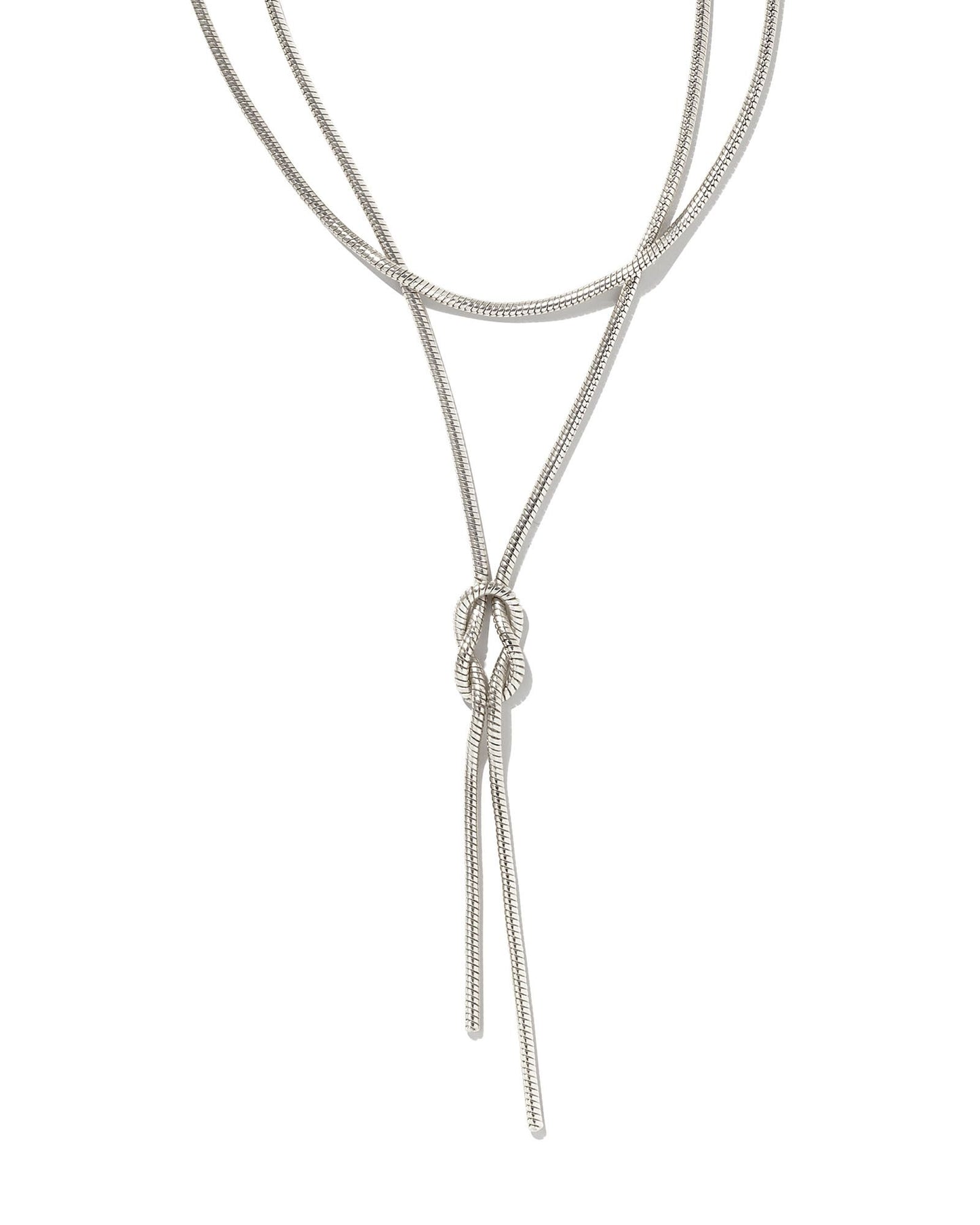 Kendra Scott Annie Y Necklace Rhodium Metal-Necklaces-Kendra Scott-N1900RHD-The Twisted Chandelier