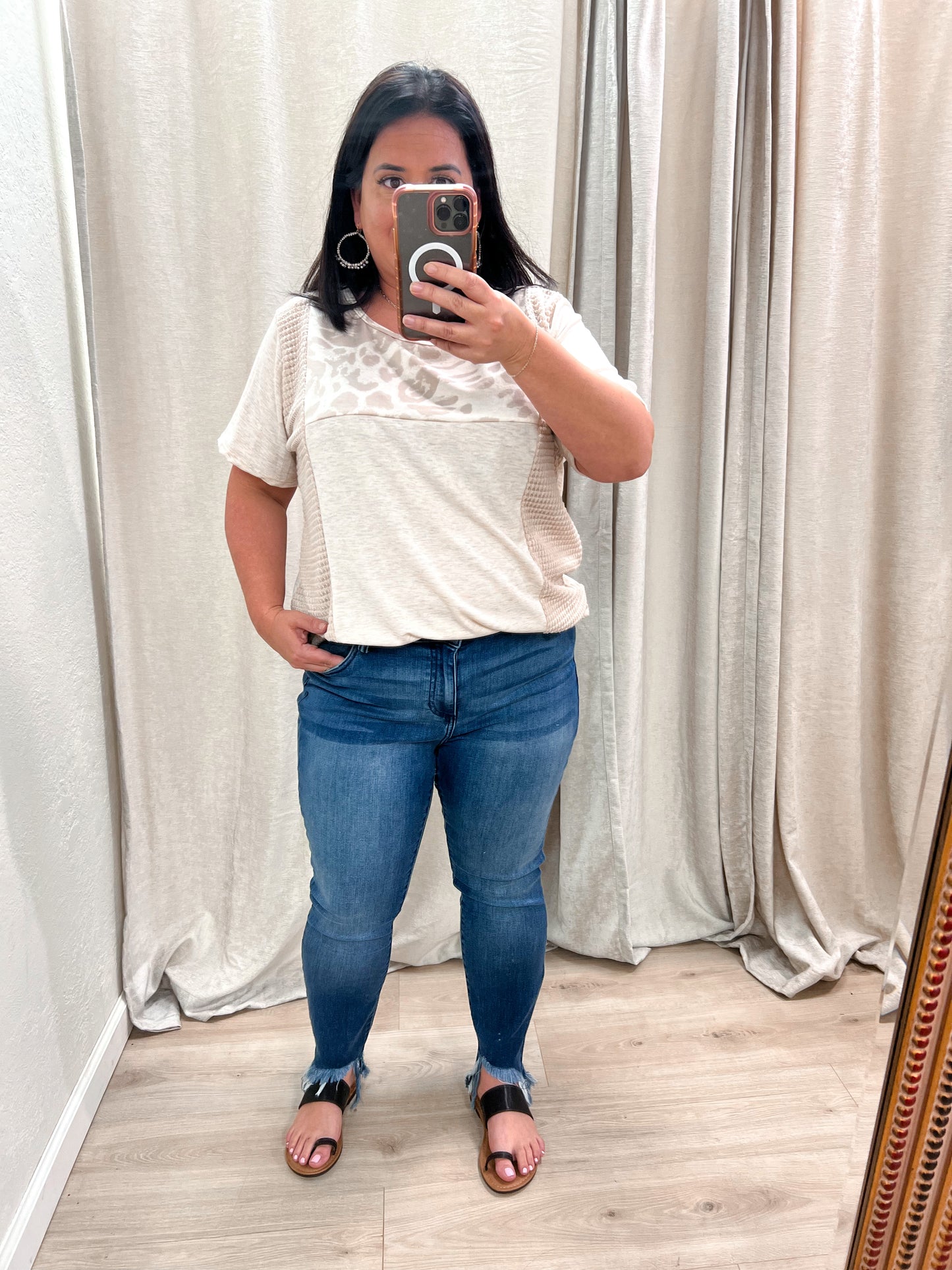 Ashley Mid Rise Cut Out Fray Hem Crop Cello Skinny Jeans - Plus-Skinny Jeans-Cello-05/15/24, 1st md, Max Retail-The Twisted Chandelier